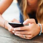 young cute girl hipster sitting